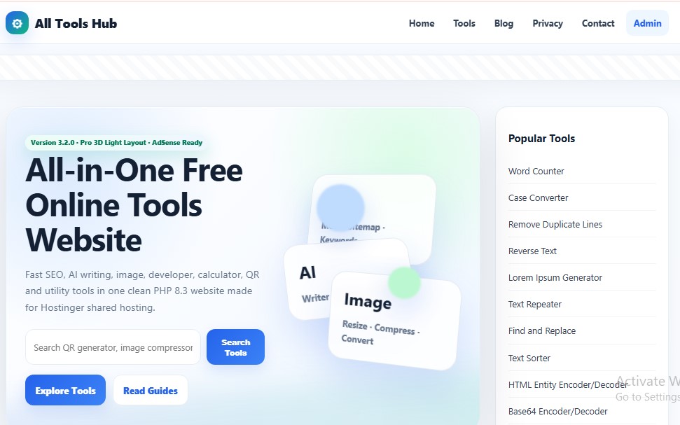 All-in-One Free Online Tools Website
